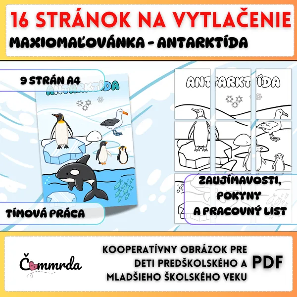 Kooperatívna omaľovánka - ANTARKTÍDA