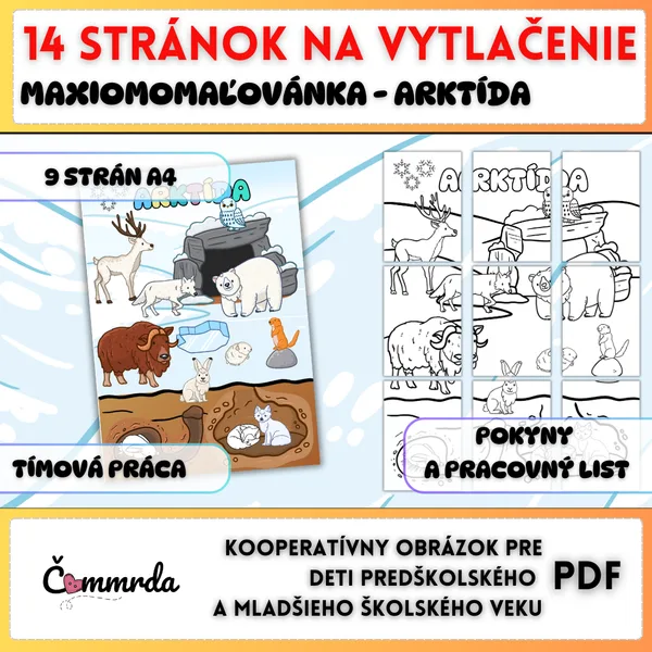 Kooperatívna omaľovánka - ARKTÍDA