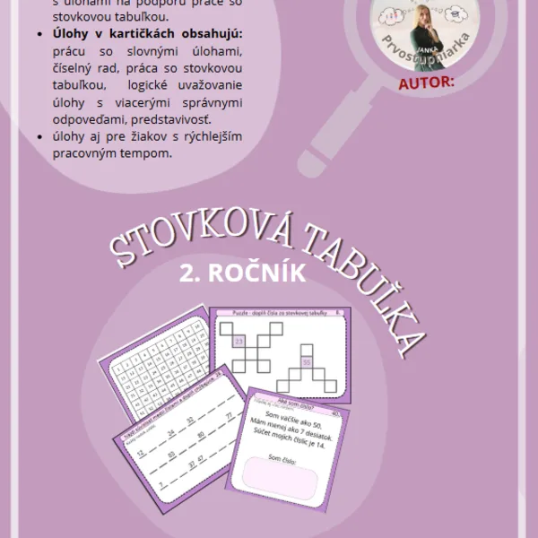 Počítanie do 100 (Stovková tabuľka)