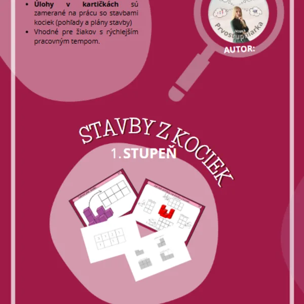 Stavby z kociek (pohľady a plány)