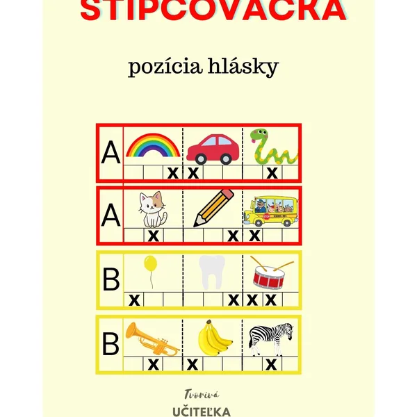 Štipcovačka - Pozícia hlásky
