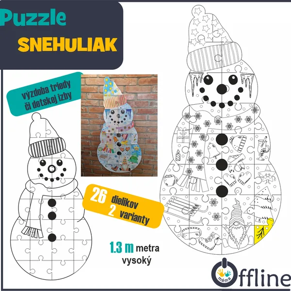 Puzzle Snehuliak
