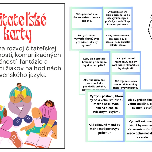 Čitateľské karty - slovenský jazyk