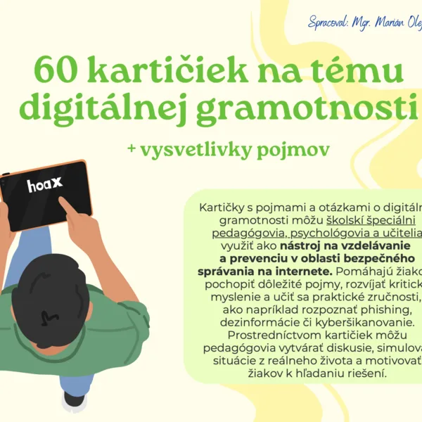 60 kartičiek na tému digitálnej gramotnosti
