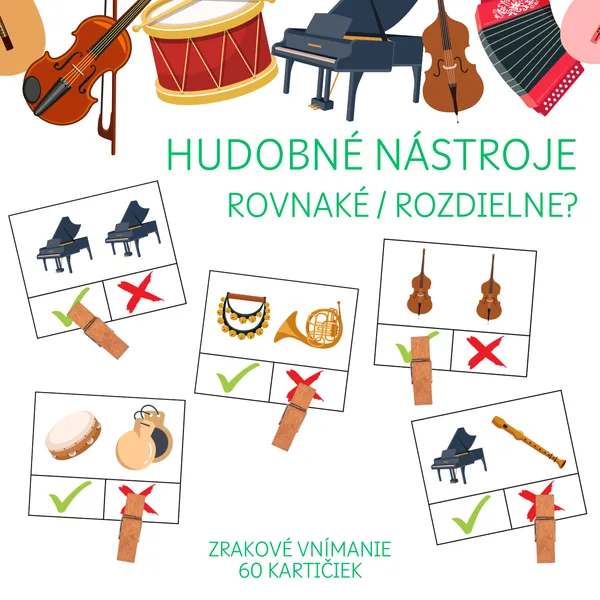 HUDOBNÉ NÁSTROJE - brožúra - rovnaké / rozdielne?