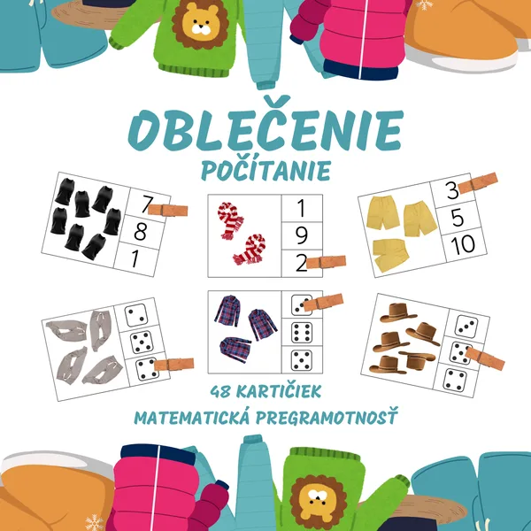OBLEČENIE - brožúra - počítanie