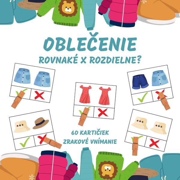 OBLEČENIE - brožúra - rovnaké x rozdielne?