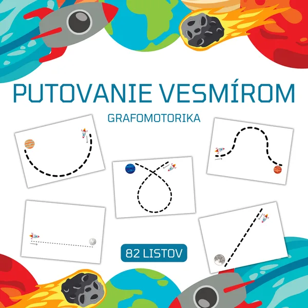 PUTOVANIE VESMÍROM - brožúra - grafomotorika
