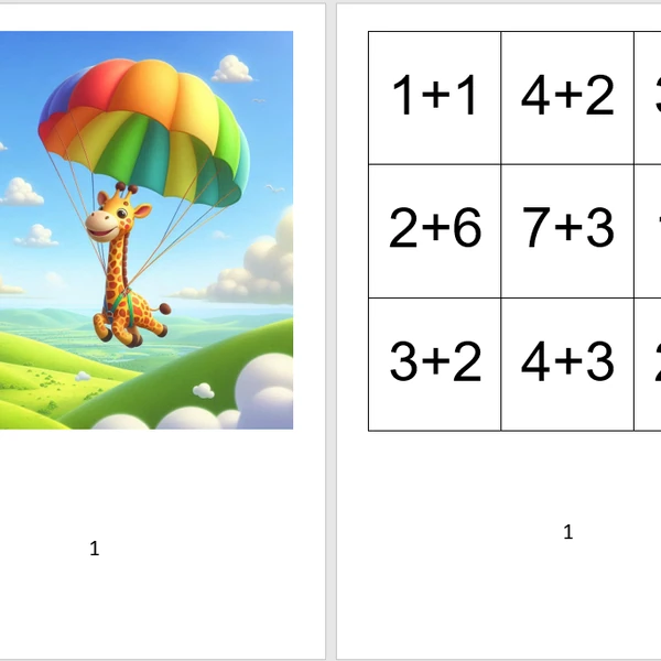 Matematické pexeso, sčítanie do 10
