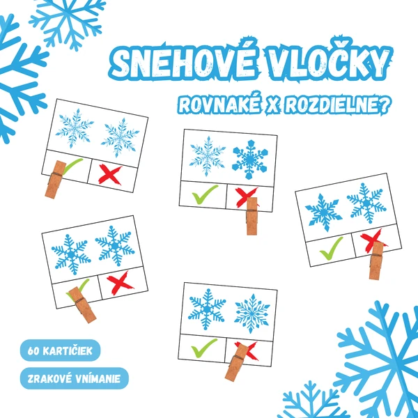 SNEHOVÉ VLOČKY - brožúra - rovnaké x rozdielne?