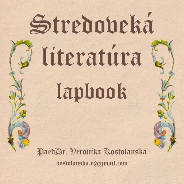 Lapbook STREDOVEKÁ LITERATÚRA