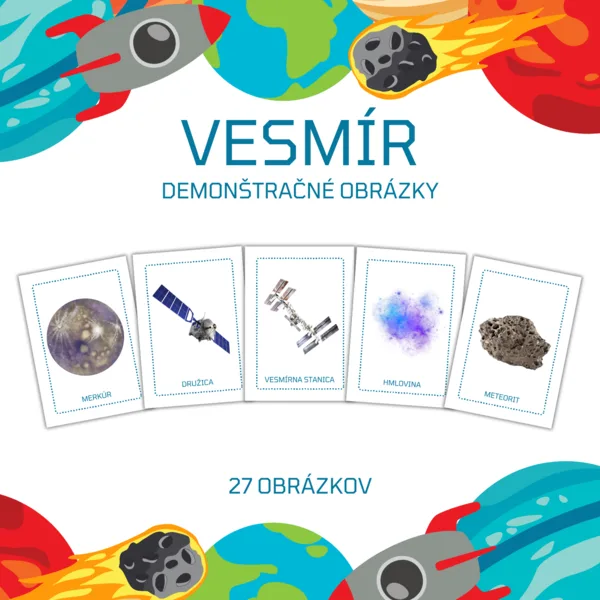 VESMÍR - brožúra - demonštračné obrázky
