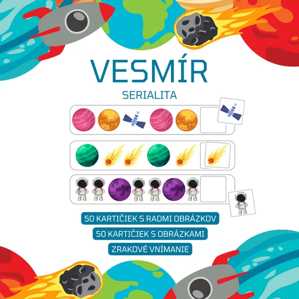 VESMÍR - brožúra - serialita