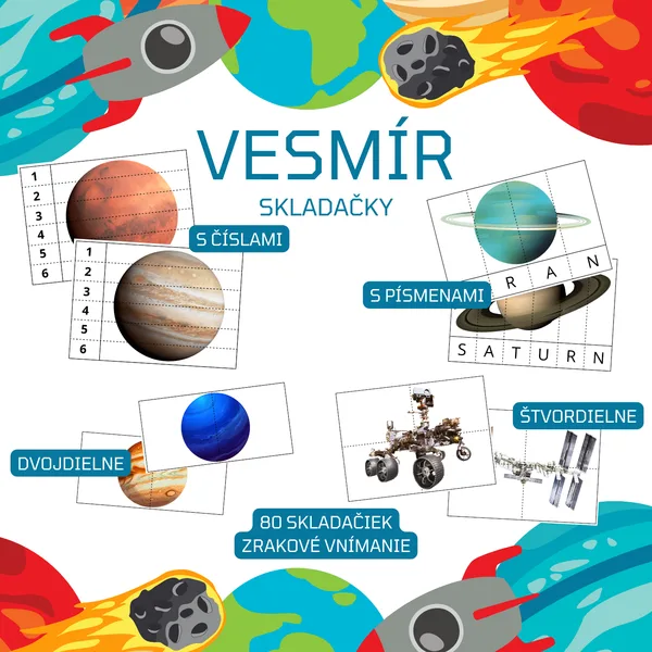 VESMÍR - skladačky