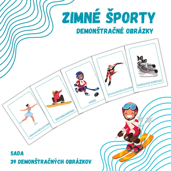 ZIMNÉ ŠPORTY - obrázková brožúra - demonštračné obrázky