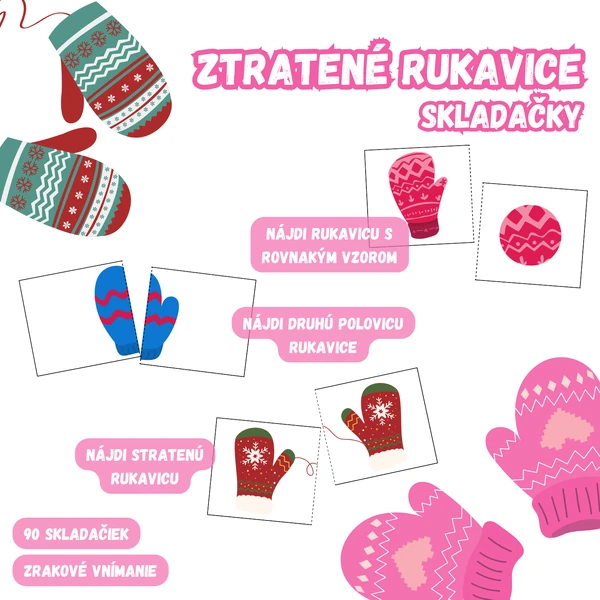 ZTRATENÉ RUKAVICE - skladačky