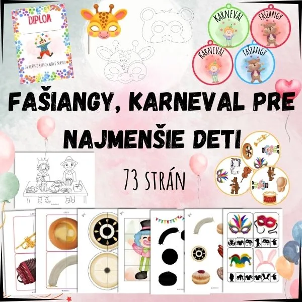 Fašiangy, karneval pre najmenšie deti