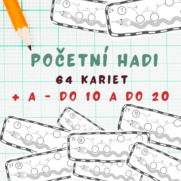 Početní hadi – sčítanie a odčítanie do 10 a 20