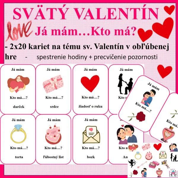 SVÄTÝ VALENTÍN - Já mám Kto má?