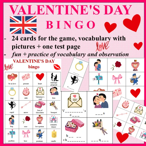 Valentine's day bingo