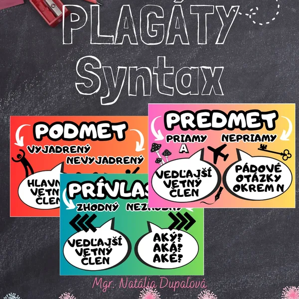 PLAGÁTY - SYNTAX Vetné členy