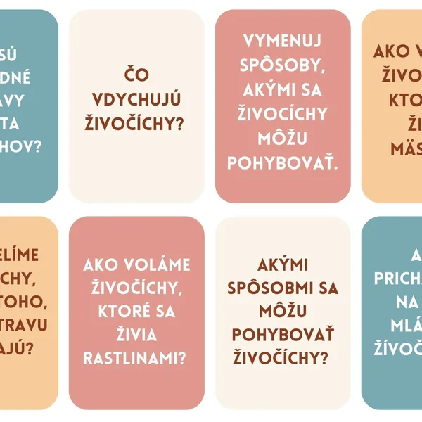 Živočíchy - opakovanie 