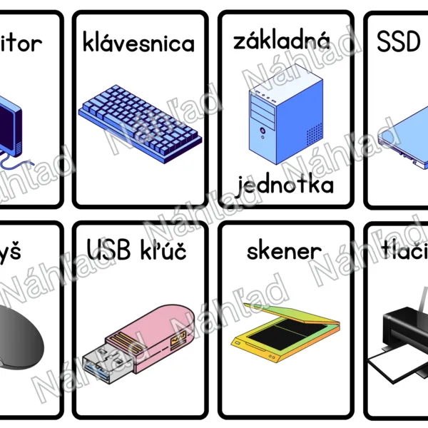 Vstupno-výstupné zariadenia - kartičky