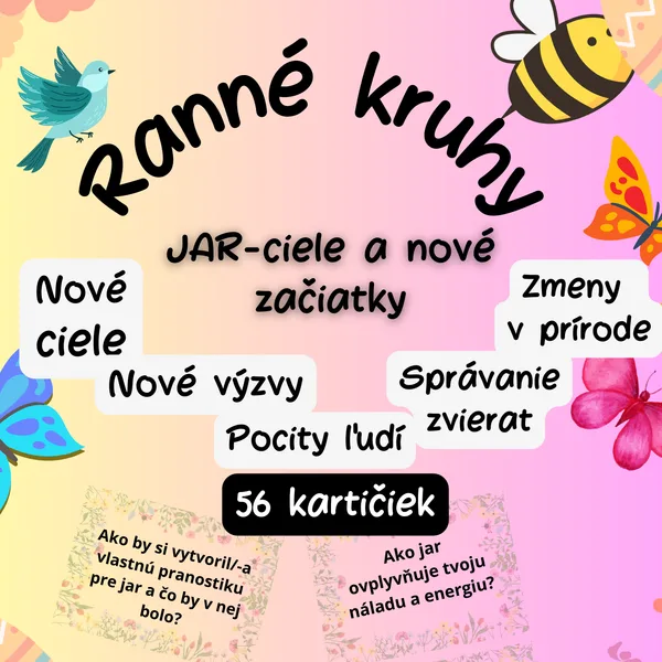 Ranné kruhy - Jar, nové ciele, začiatky (komunikačné kartičky)