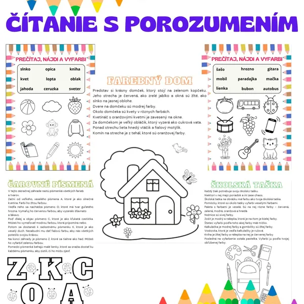 Čítanie s porozumením - tvorivé čítanie