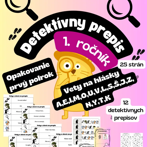 Detektívny behací prepis - 1. ročník