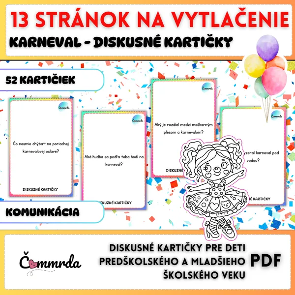 Diskusné kartičky - Karneval