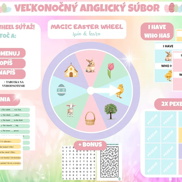 MAGIC EASTER WHEEL - Veľkonočný anglický súbor