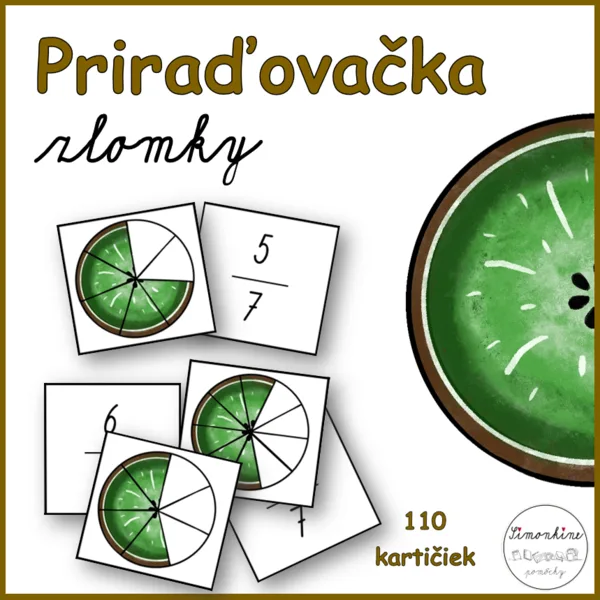 Priraďovačka - zlomky