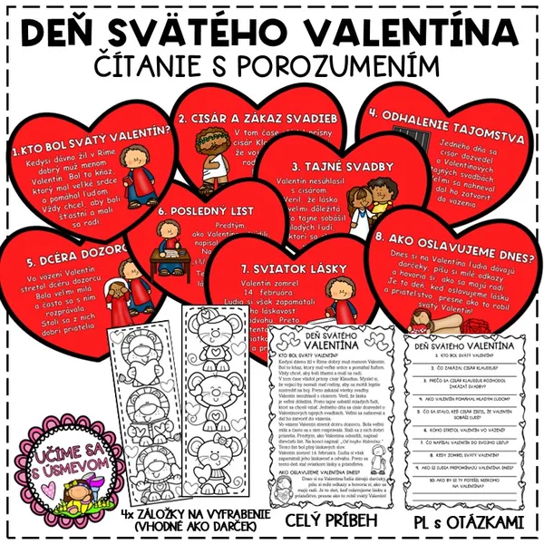VALENTÍN - čítanie s porozumením