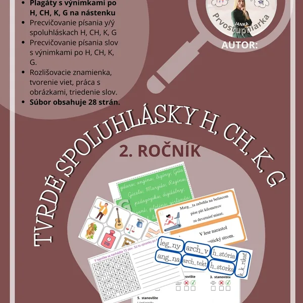 Tvrdé spoluhlásky H, CH, K, G