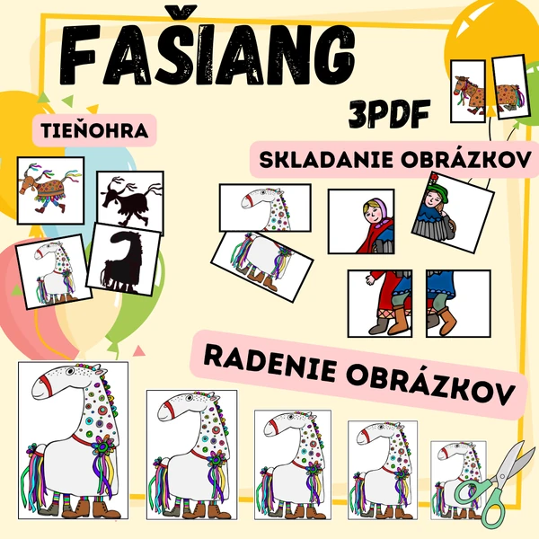 Fašiangy - 3 PDF aktivity