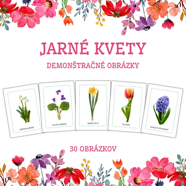 JARNÉ KVETY - brožúra - demonštračné obrázky