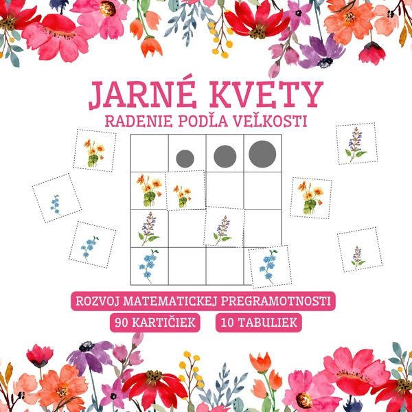 JARNÉ KVETY - radenie podľa veľkosti