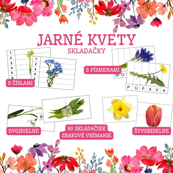 JARNÉ KVETY - skladačky