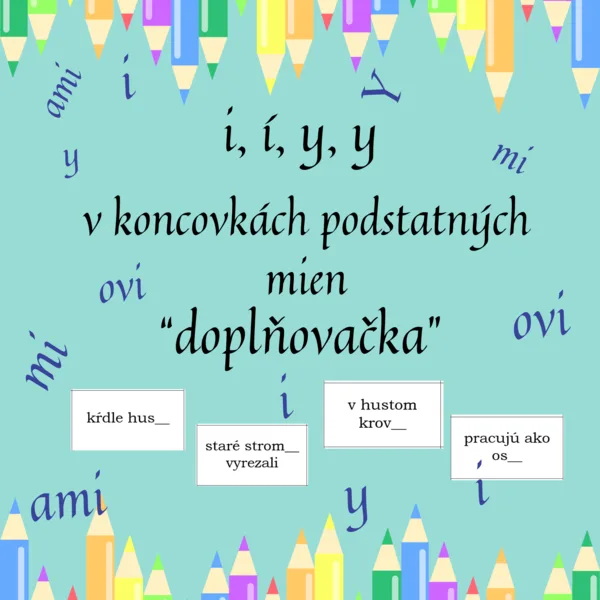i, í, y, ý v koncovkách podstatných mien