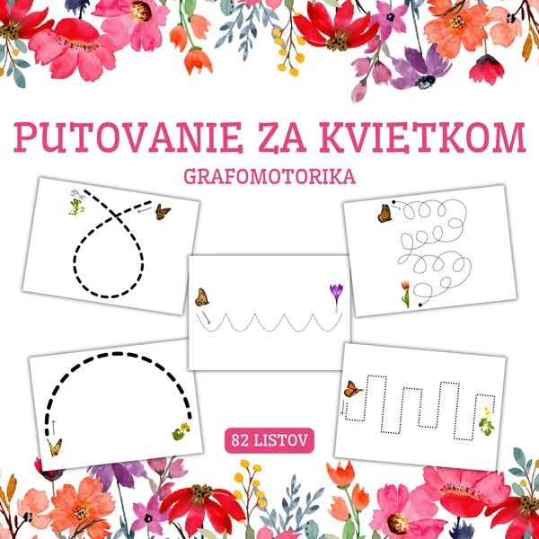 PUTOVANIE ZA KVIETKOM - brožúra - grafomotorika