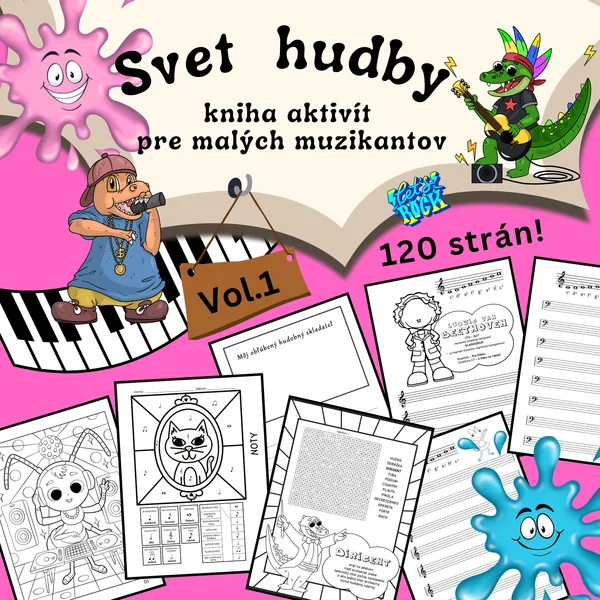 Svet hudby Vol.1 - kniha aktivít pre malých muzikantov