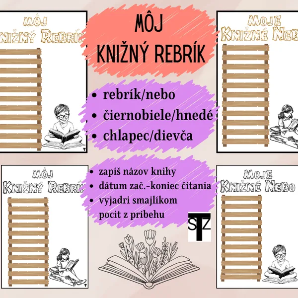 Knižný rebrík - knižné nebo