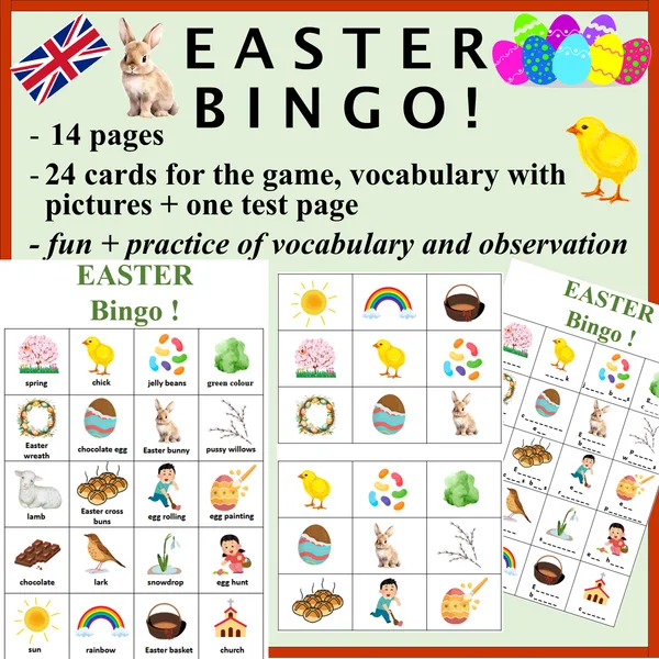 Veľká noc / Easter Bingo!