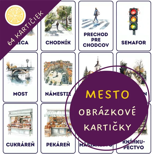 MESTO - obrázkové kartičky