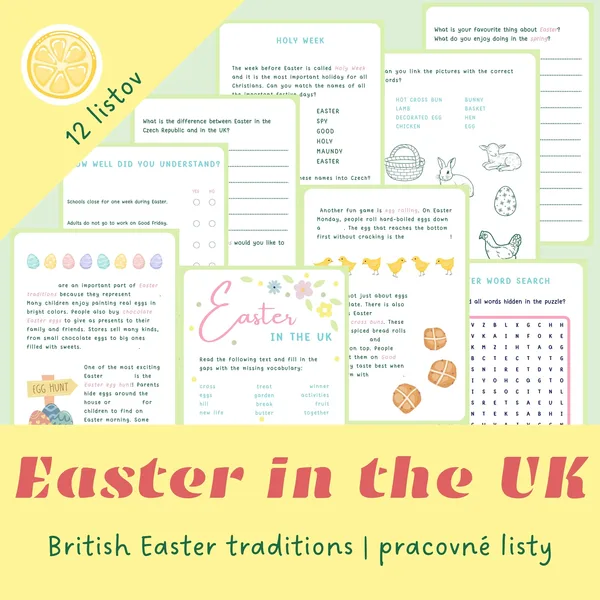 EASTER IN THE UK | britské veľkonočné tradície | pracovné listy v angličtine