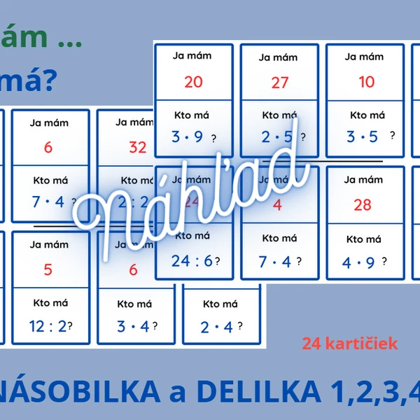 Násobilka a delilka 1,2,3,4,5