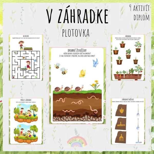 V záhradke, plotovka alebo brožúra