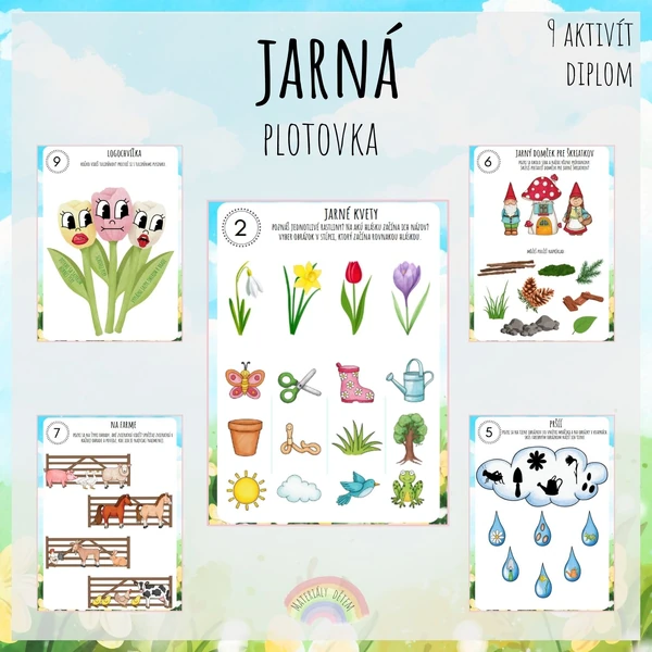 🌷🐞Jarná plotovka alebo brožúra🐞🌷