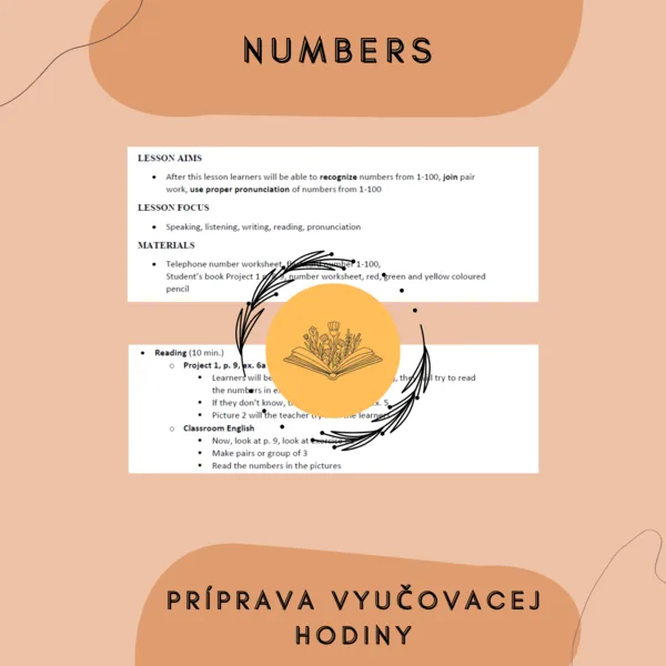 Príprava vyučovacej hodiny - čísla (numbers)